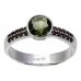 BG prsten přírodní broušený granát   724