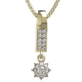 BG zlatý přívěšek 886 Žluté zlato - 585 Diamant
