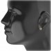 BG earring circular -  452 - Metal: Silver 925 - rhodium, Stone: Garnet