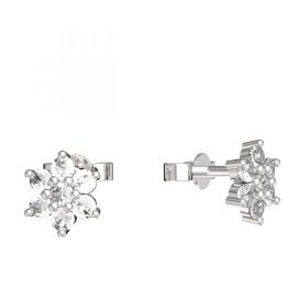 BeKid dětské náušnice hvězdička 853 Bílé zlato - 585 Diamant