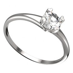 BG zlatý prstýnek 885 I Bílé zlato - 585 Diamant