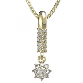 BG zlatý přívěšek 886 Žluté zlato - 585 Diamant
