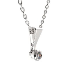 BG zlatý přívěšek 550 Bílé zlato - 585 Diamant