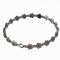 BG bracelet 520 - Metal: Silver 925 - rhodium, Stone: Garnet