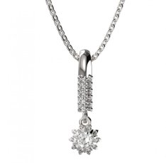 BG zlatý přívěšek  987 Bílé zlato - 585 Diamant