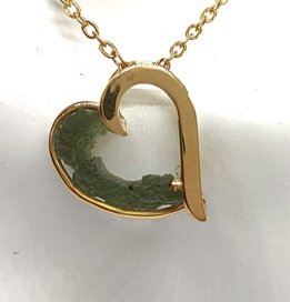 BG náhrdelník přírodní kámen-Vltavín 030