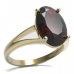 BG ring oval stone 480-V - Metal: Silver 925 - rhodium, Stone: Garnet