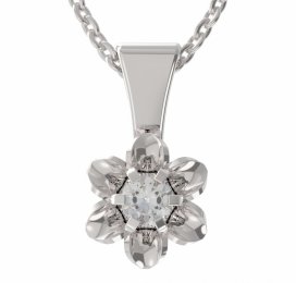 BG zlatý přívěšek 877 Bílé zlato - 585 Diamant