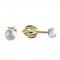 BeKid dětské náušnice 1290 s perlou - Zapínání: Puzeta, Kov: Bílé zlato 585, Perla: Bílá