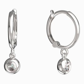 BeKid dětské náušnice 102 Bílé zlato - 585 Diamant
