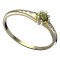 BG moldavit ring - 554K - Metal: Yellow gold 585, Stone: Moldavite and cubic zirconium