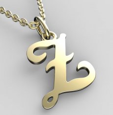BeKid, Gold kids pendant - letter Z