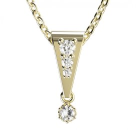 BG zlatý přívěšek 1292 Žluté zlato - 585 Diamant
