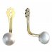 BeKid Gold earrings components A6 - Metal: Yellow gold 585, Stone: White pearl