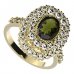 BG prsten 251-Z oválného tvaru - Kov: Stříbro 925 - rhodium, Kámen: Granát
