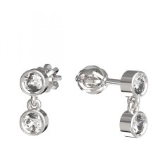 BG zlaté náušnice 791 Bílé zlato - 585 Diamant