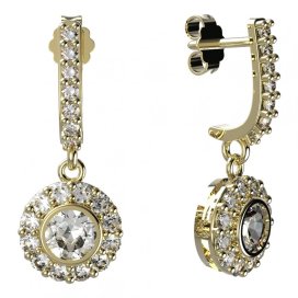 BG zlaté náušnice - 744 Žluté zlato - 585 Diamant