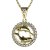 Zlatý přívěsek znamení Ryby s diamantem, žluté zlato 585 – 045 (ZD34045C1)