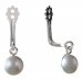 BeKid Gold earrings components  pearl IA6 - Metal: Yellow gold 585, Stone: White pearl