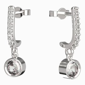 BeKid dětské náušnice 771 Bílé zlato - 585 Diamant