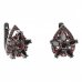 BG earring star 521-90 - Metal: Silver 925 - rhodium, Stone: Garnet