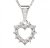 BG zlatý přívěšek srdíčko 005 Bílé zlato - 585 Diamant