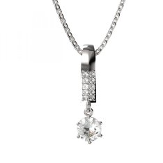BG zlatý přívěšek 1294 Bílé zlato - 585 Diamant
