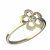 BeKid dětský prsten pětilístek 833 Žluté zlato - 585 Bílý kubický zirkon