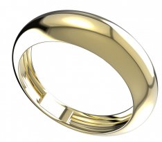 BG zlatý snubní prsten T/m