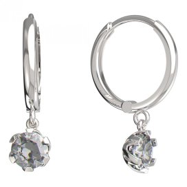 BeKid dětské náušnice 872 Bílé zlato - 585 Diamant