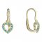BeKid Kinder gold Ohrringe 858 - Einschalten: Brizura 0-3 Jahre, Metall: Gelbgold 585, Stein: Weißer Kubikzircon
