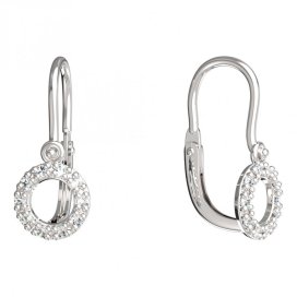 BeKid dětské náušnice 836 Bílé zlato - 585 Diamant