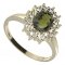 BG ring oval 298-I - Metal: Silver 925 - rhodium, Stone: Garnet