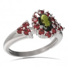 BG кольцо с овальным каменем 498-U