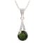 BG přívěs kruhového tvaru 474-G Stříbro 925 - rhodium Granát