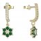 BeKid, Gold kids earrings -109 - Switching on: Pendant hanger, Metal: Yellow gold 585, Stone: Diamond