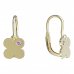 BeKid, Gold kids earrings -828 - Switching on: Brizura 0-3 roky, Metal: Yellow gold 585, Stone: Pink cubic zircon