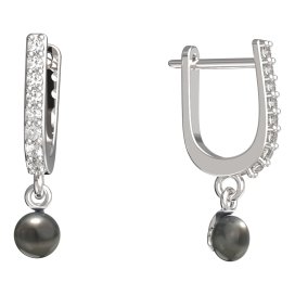 BeKid dětské náušnice 1290 s perlou Bílé zlato - 585