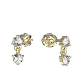BG zlaté náušnice 785 Žluté zlato - 585 Diamant