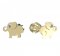 BeKid, Gold kids earrings -1282 - Switching on: Puzeta, Metal: Yellow gold 585, Stone: White cubic zircon