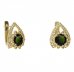 BG earring circular 511-90 - Metal: Silver 925 - rhodium, Stone: Garnet