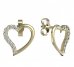 BeKid, Gold kids earrings -1250 - Switching on: Brizura 0-3 roky, Metal: Yellow gold 585, Stone: White cubic zircon