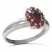 BG prsten s oválným kamenem 498-I - Kov: Stříbro 925 - rhodium, Kámen: Granát
