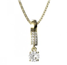 BG zlatý přívěšek  726 Žluté zlato - 585 Diamant