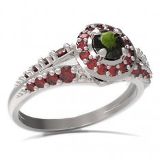 BG кольцо с круглым каменем 541-G