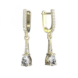 BG zlaté náušnice 626 Žluté zlato - 585 Diamant