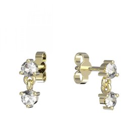 BG zlaté náušnice 785 Žluté zlato - 585 Diamant