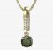 BG moldavite pendant - 727 - Metal: Yellow gold 585, Handle: Handle 0, Stone: Moldavite