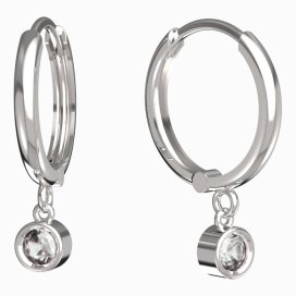 BeKid dětské náušnice 769 Bílé zlato - 585 Diamant