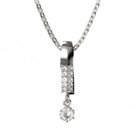 BG zlatý přívěšek 1292 Bílé zlato - 585 Diamant